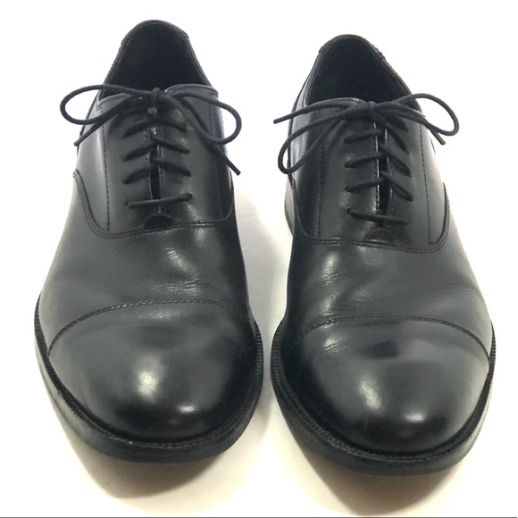 cole haan cap toe oxford black